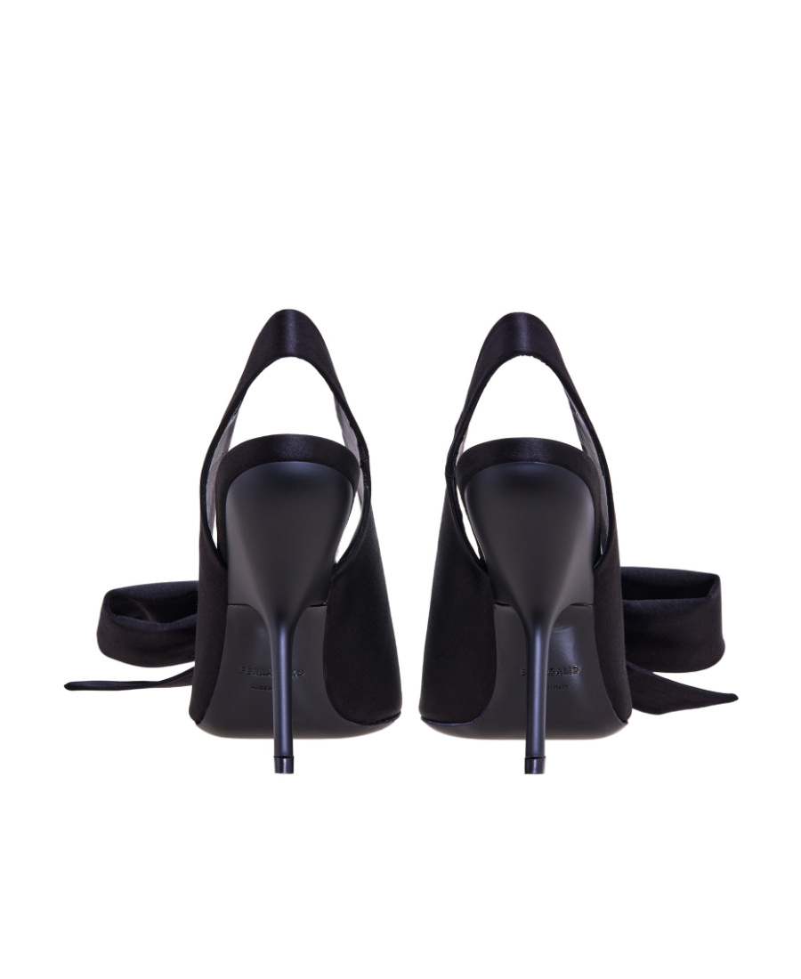 Shop Ferragamo 120mm Pointed Slingback Pumps In Black