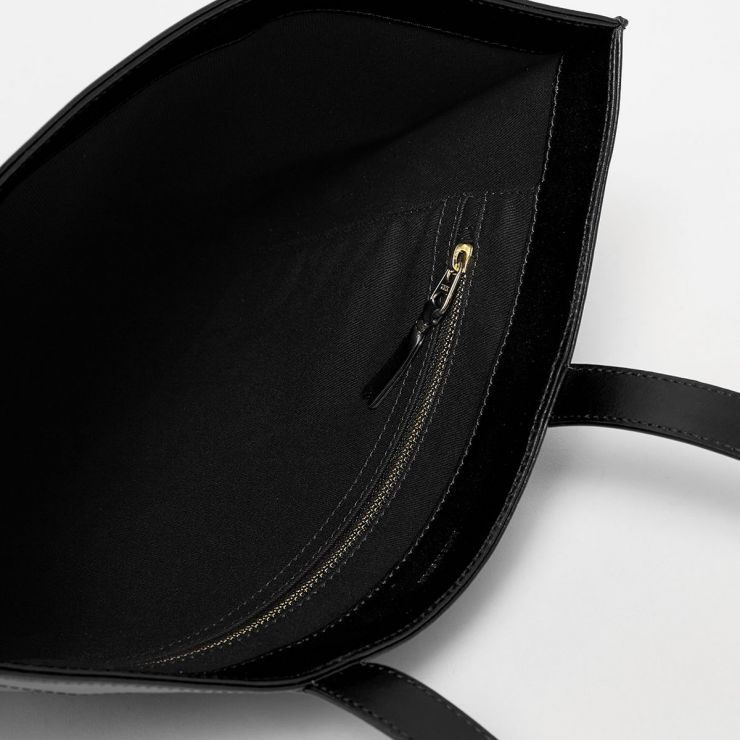 COMME DES GARÇONS HUGE LOGO LEATHER TOTE BAG 