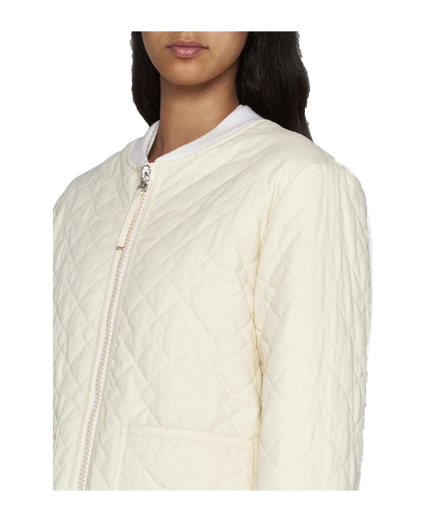 A.p.c. Elea Quilted Jacket In White
