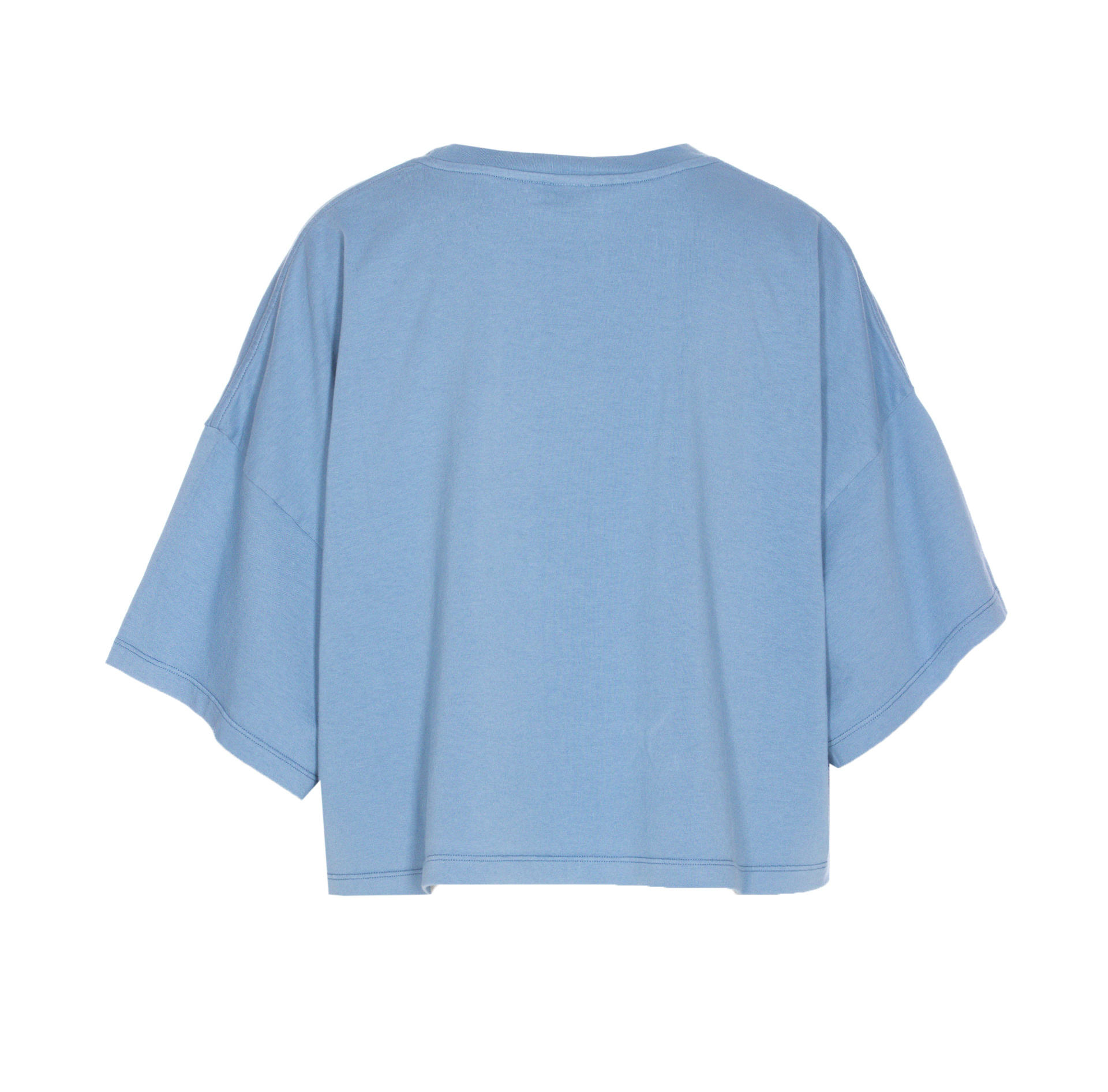 Chloé Oversize Signature Logo Crop Graphic T-shirt