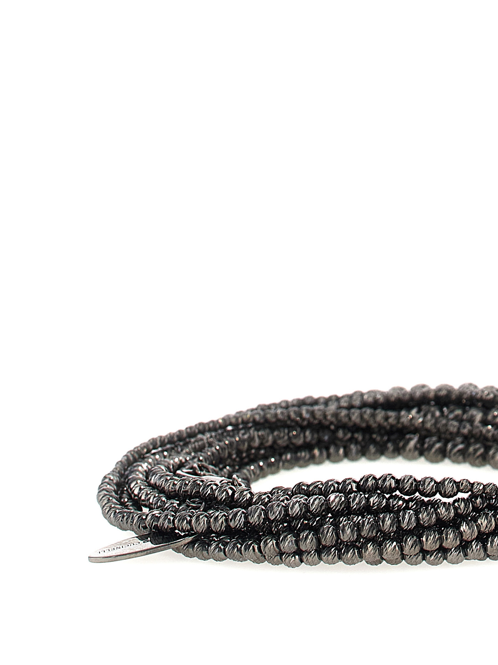 Brunello Cucinelli Silver Bracelet Jewelry Black