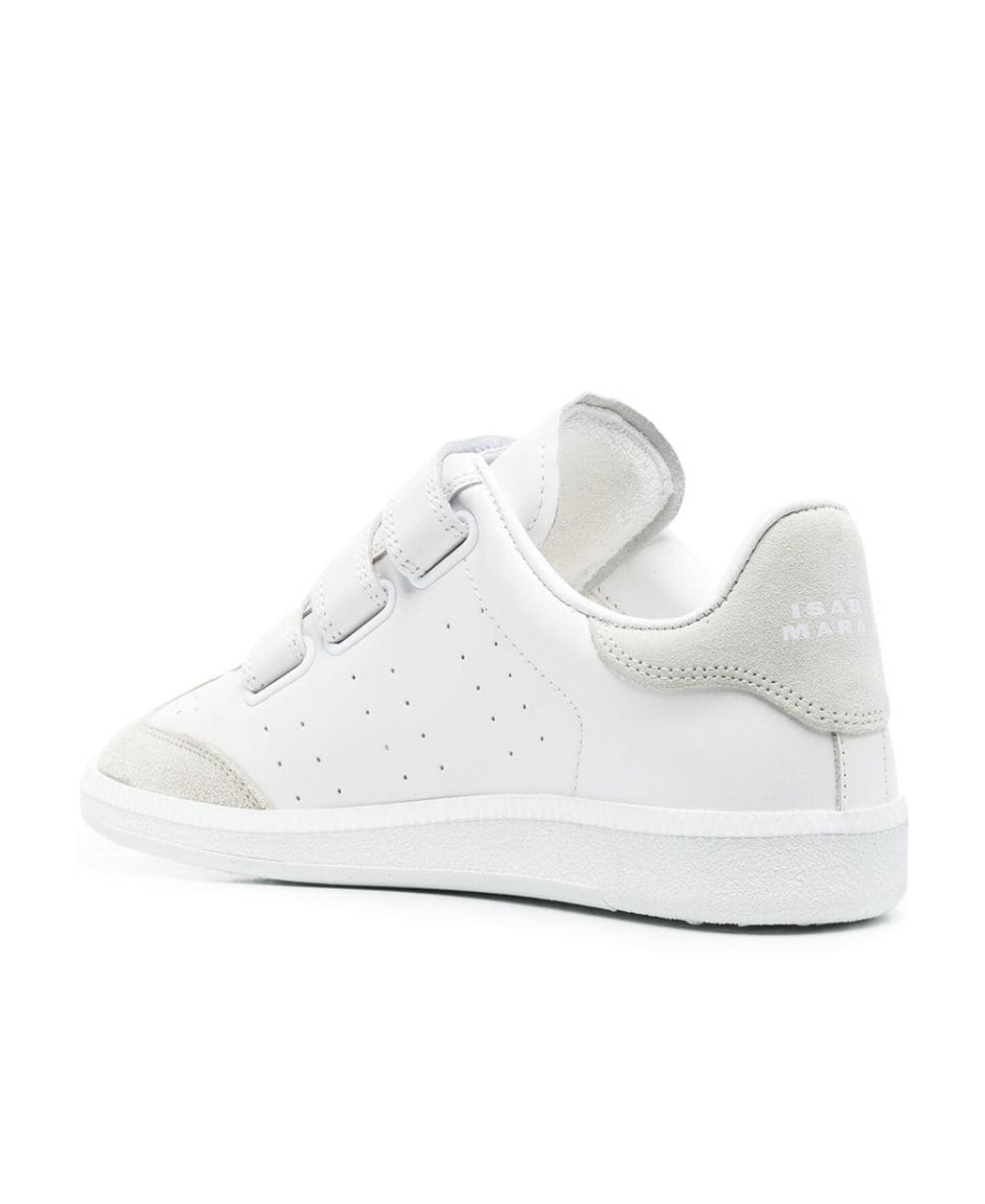 Isabel Marant Logo-patch Touch-strap Sneakers In White