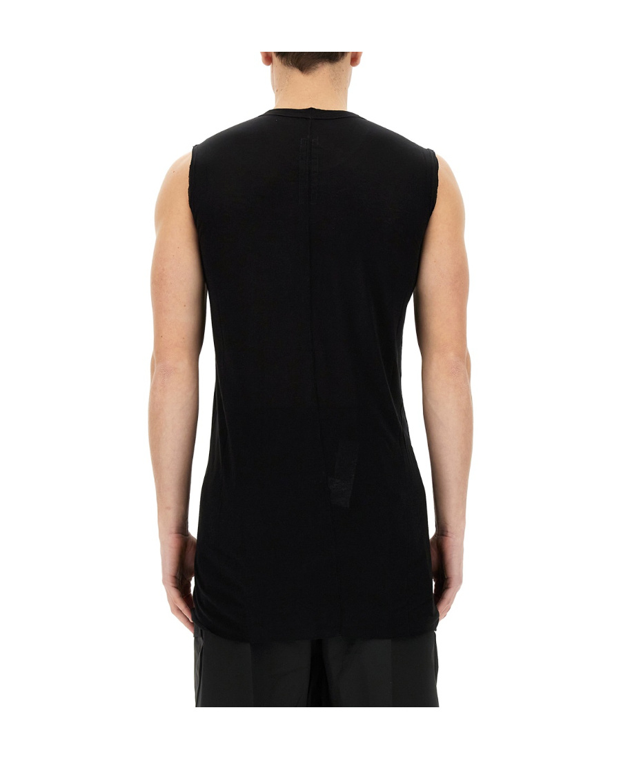 Rick Owens Basic Crewneck Sleeveless T-shirt In Black
