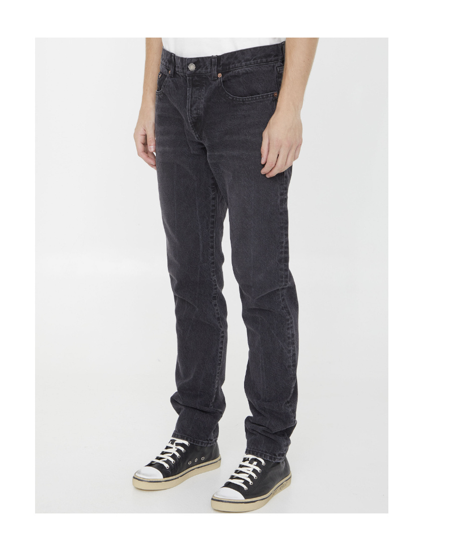 SAINT LAURENT SAINT LAURENT BUTTON DETAILED SLIM FIT JEANS