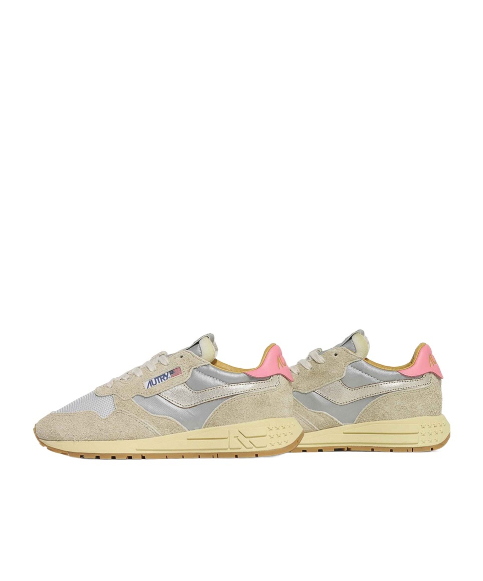 Autry Laced Sneakers In Nude