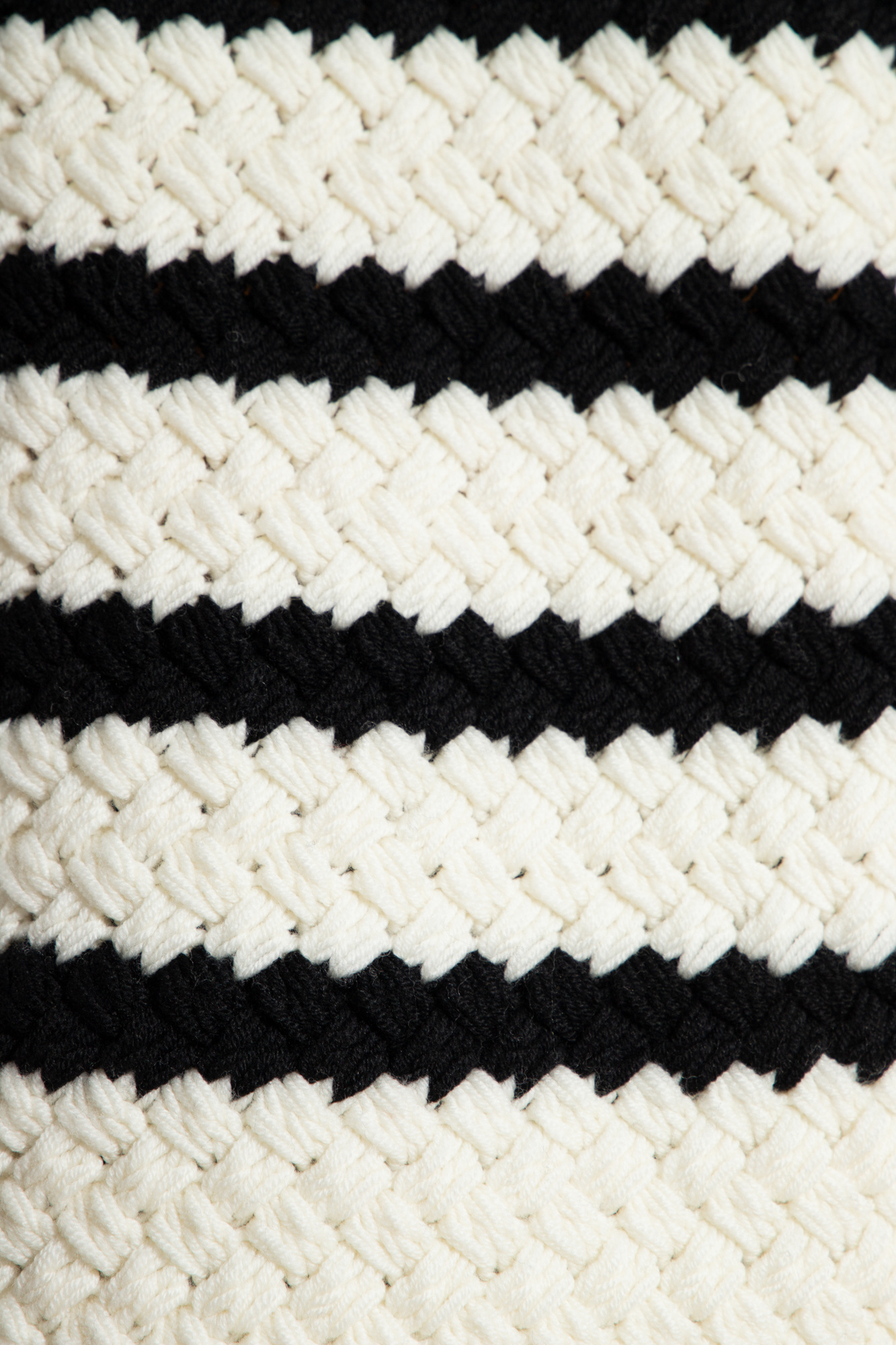 Alanui The Mariner Striped Wool Jumper In White