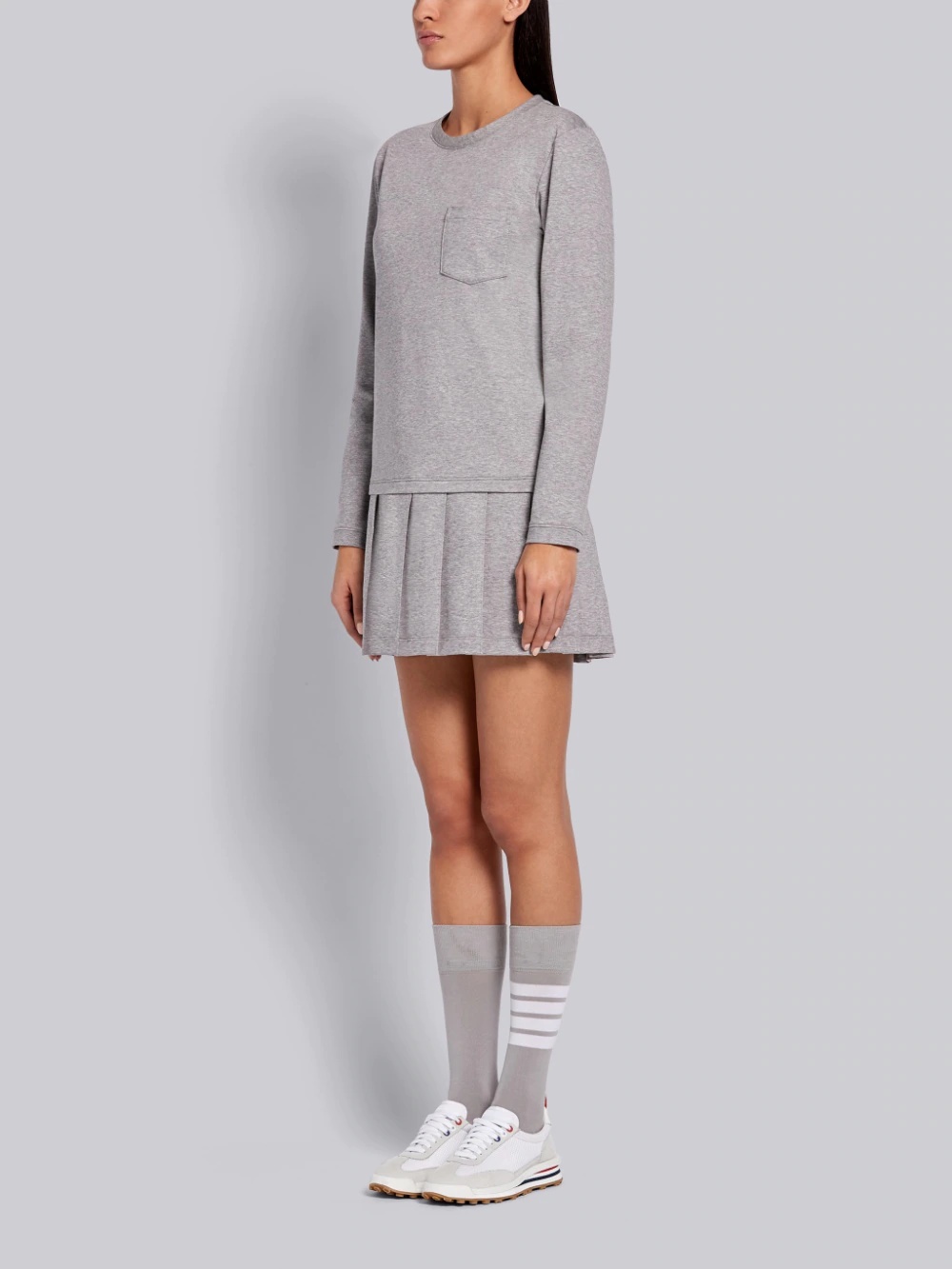 Thom Browne Short Dresses In Gray