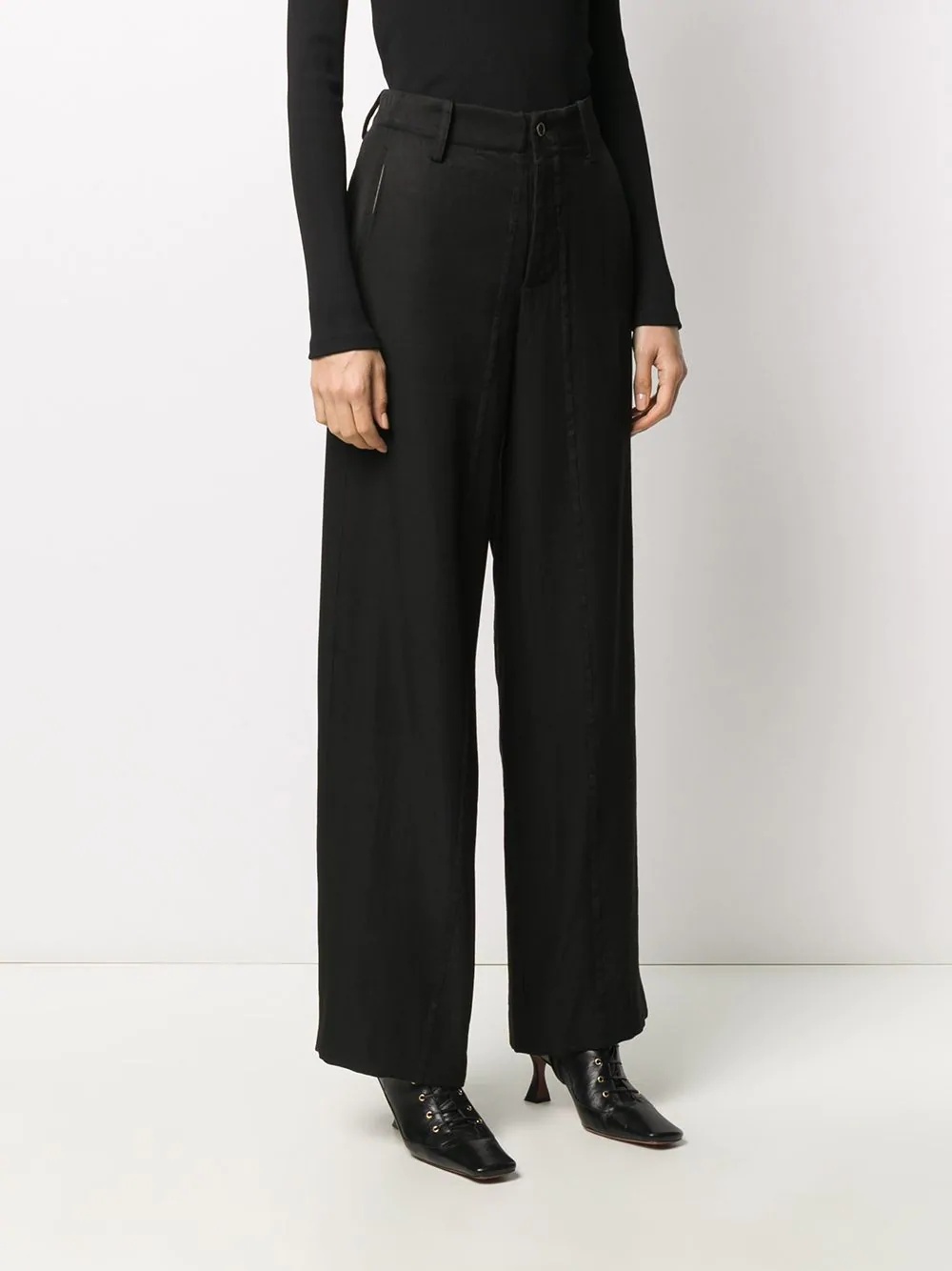 Uma Wang Wide-leg Trousers In Black