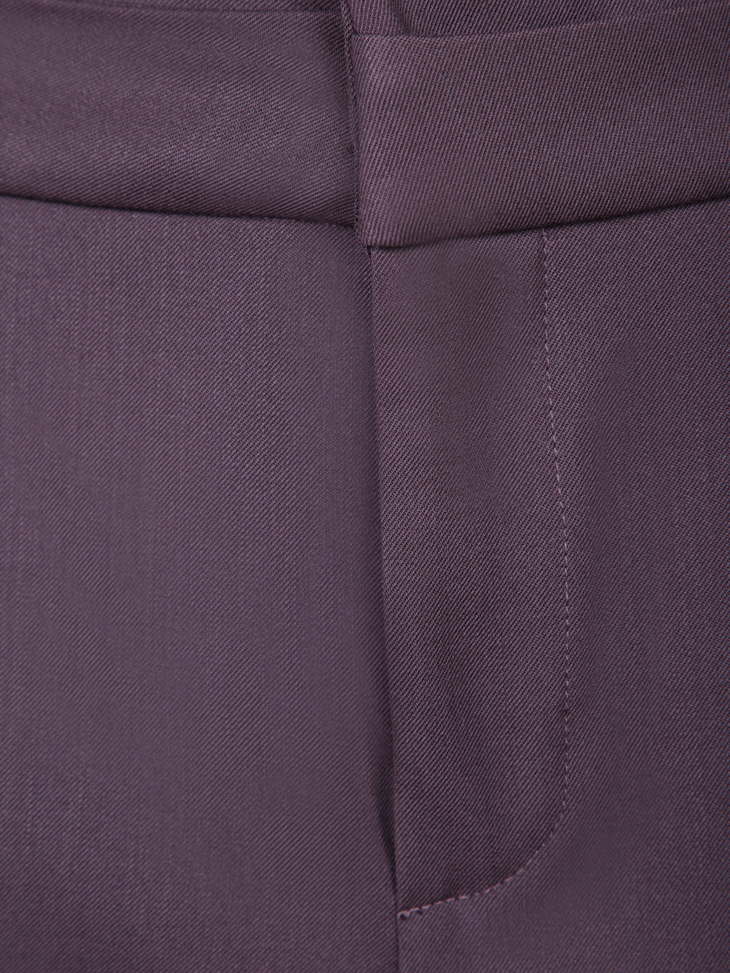 Federica Tosi Belt Loop Trousers In Purple