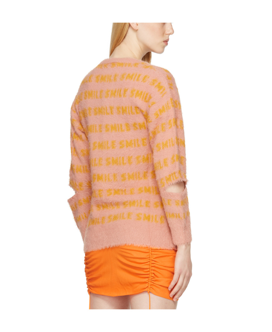 STELLA MCCARTNEY FLUFFY WORDS LONG-SLEEVED JUMPER