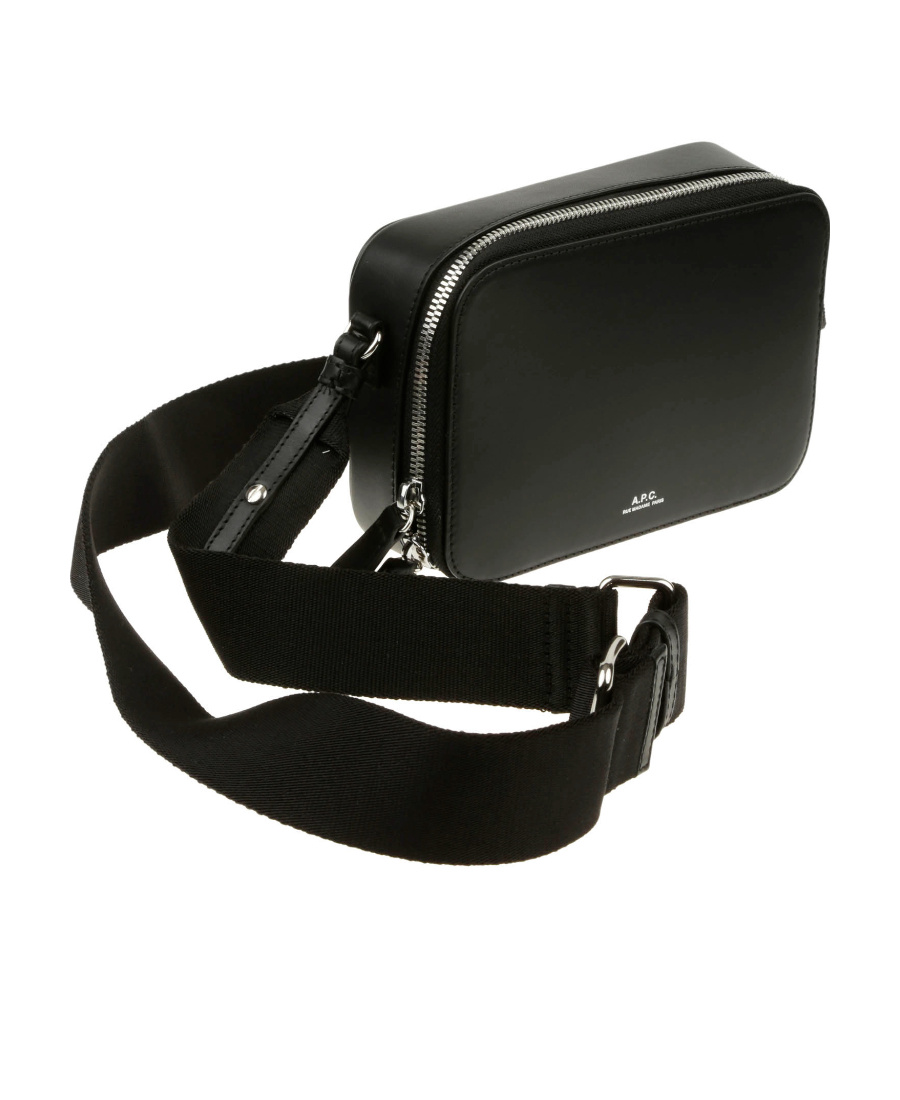 Apc Logo-stamp Messenger Bag In Black