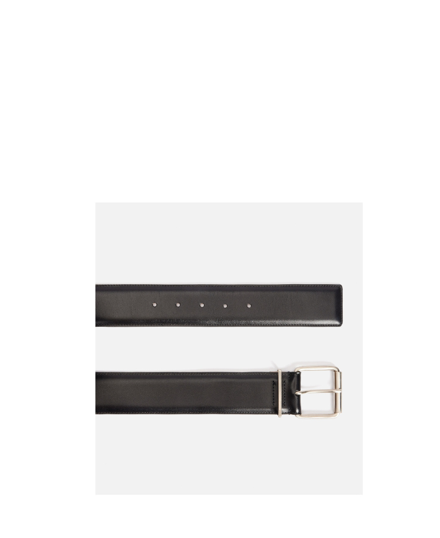 Ami Alexandre Mattiussi Square Buckle Belt In Black