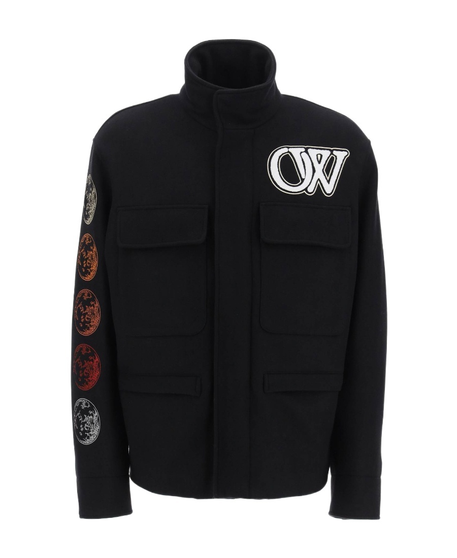 Off-white Off White Moon Phase Field Jacket In Black