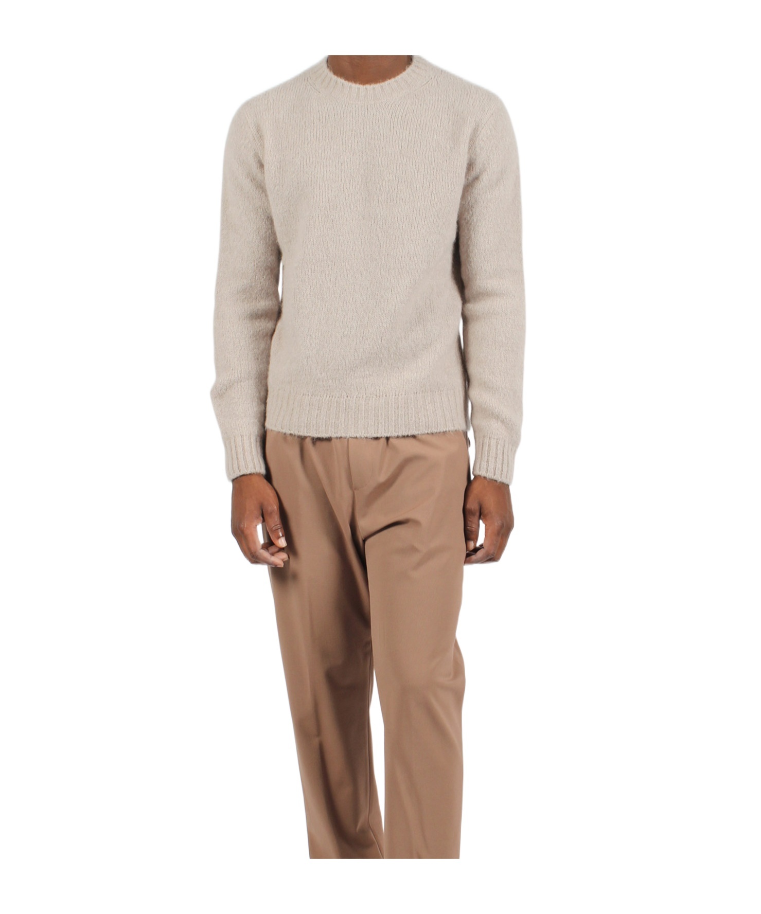 Herno Alpaca Sweater In Nude