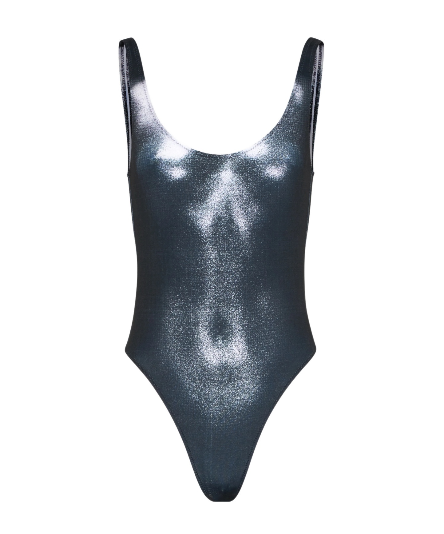 Jean Paul Gaultier Backless One-piece Swimsuit In Blue