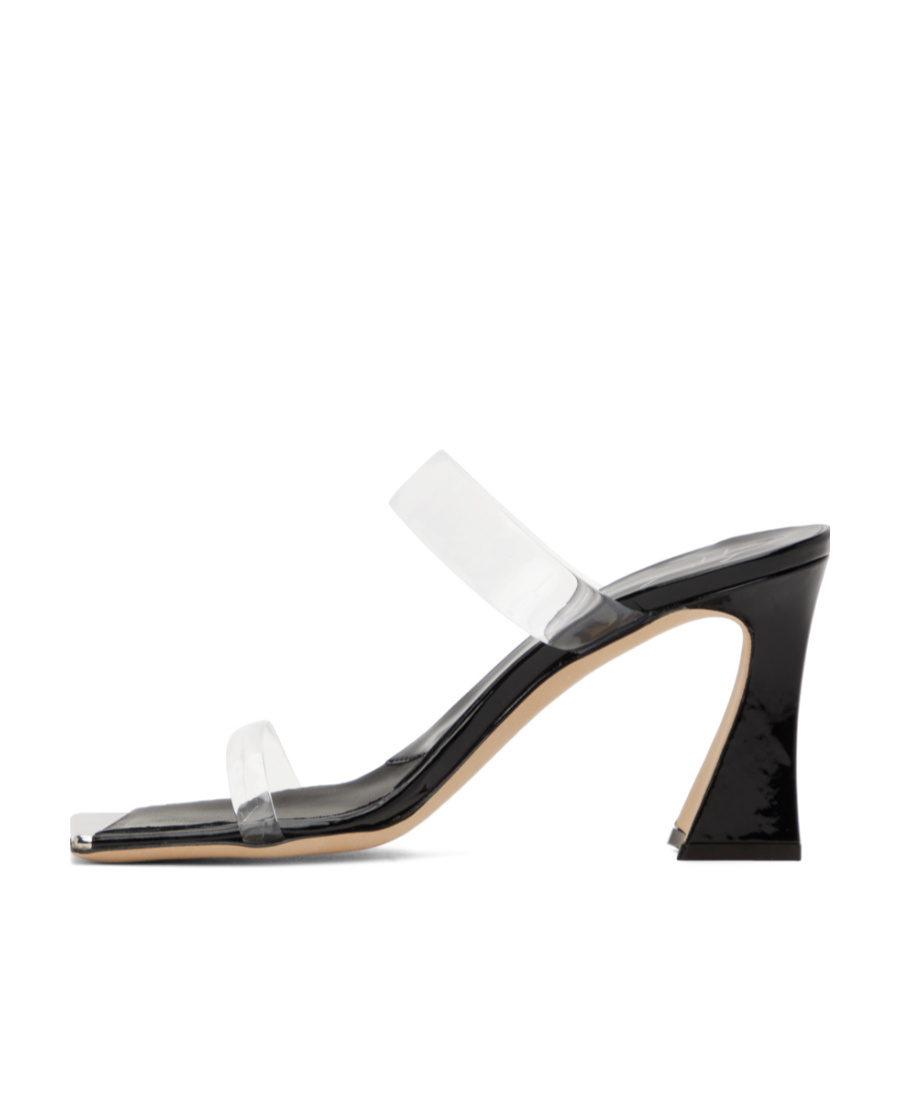 Giuseppe Zanotti Square-headed High-heeled Sandals In Black