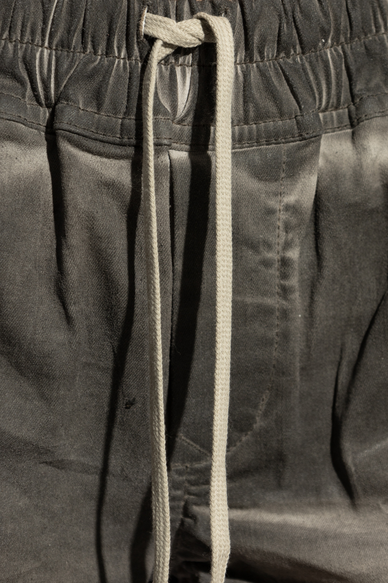 Rick Owens Drkshdw "fog" Denim Shorts In Black