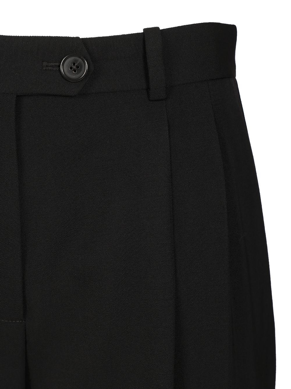 The Row Belt Loops Pleats Trousers In Black
