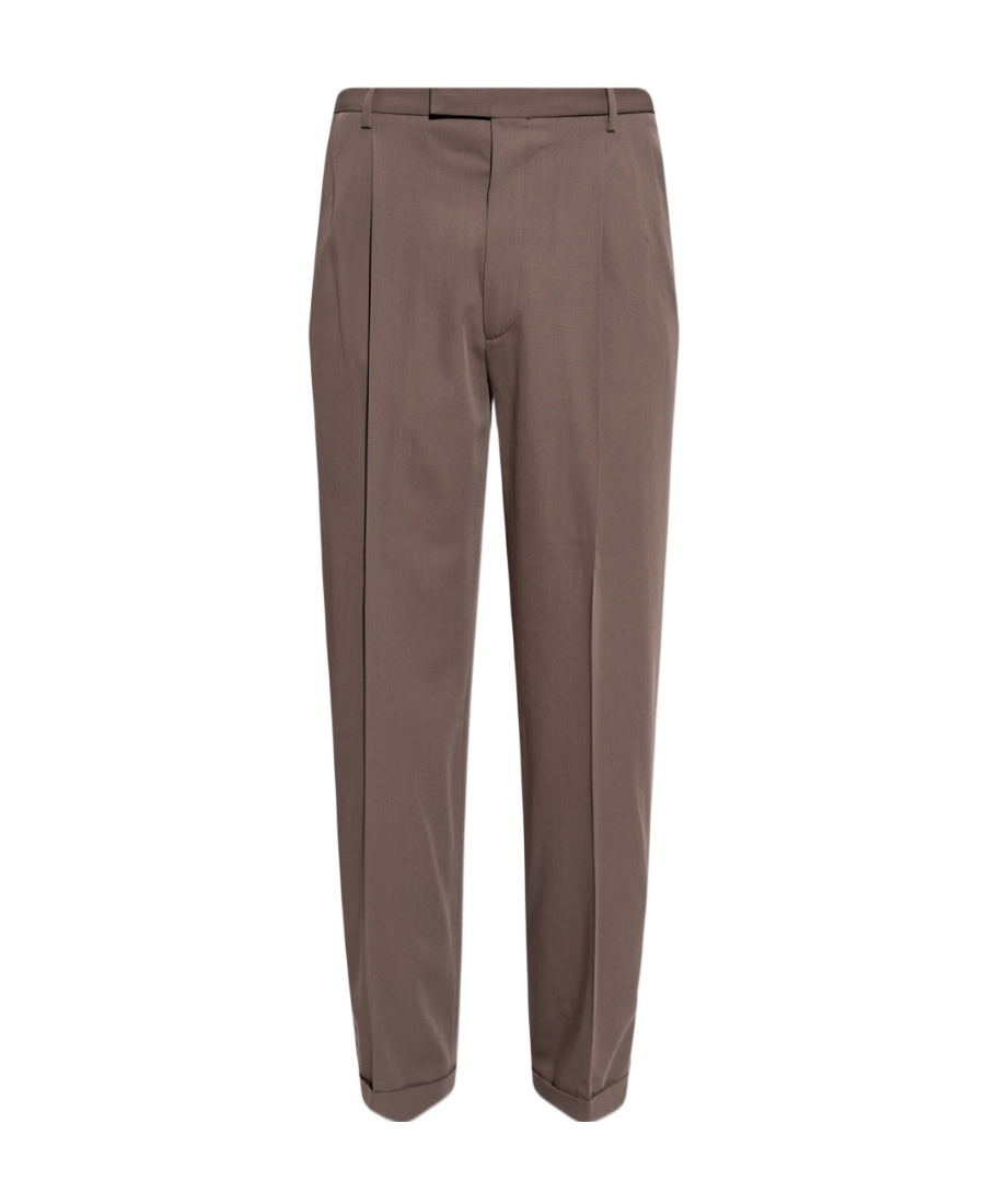 Gucci Wool Tailored Trousers In Brown