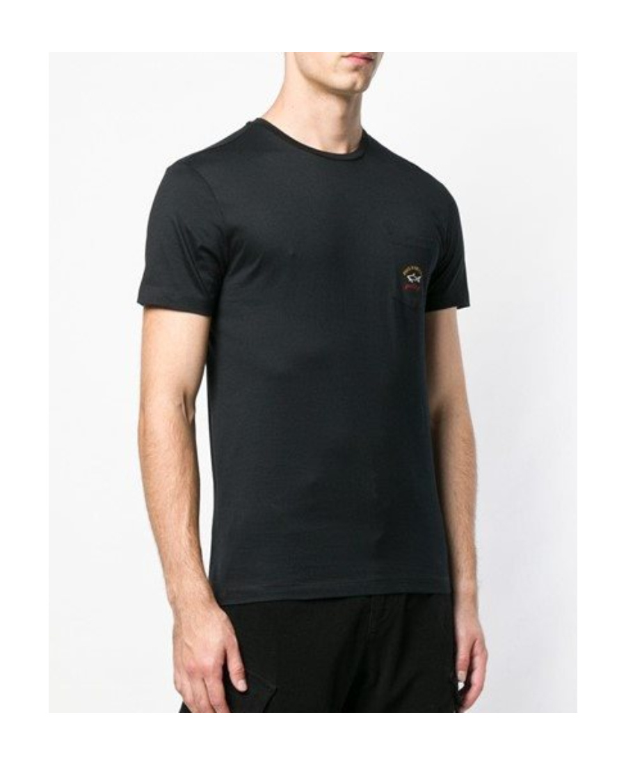 Shop Paul & Shark Round-necked T-shirt In Black