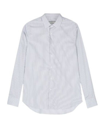Canali Check-pattern Cotton Shirt In White