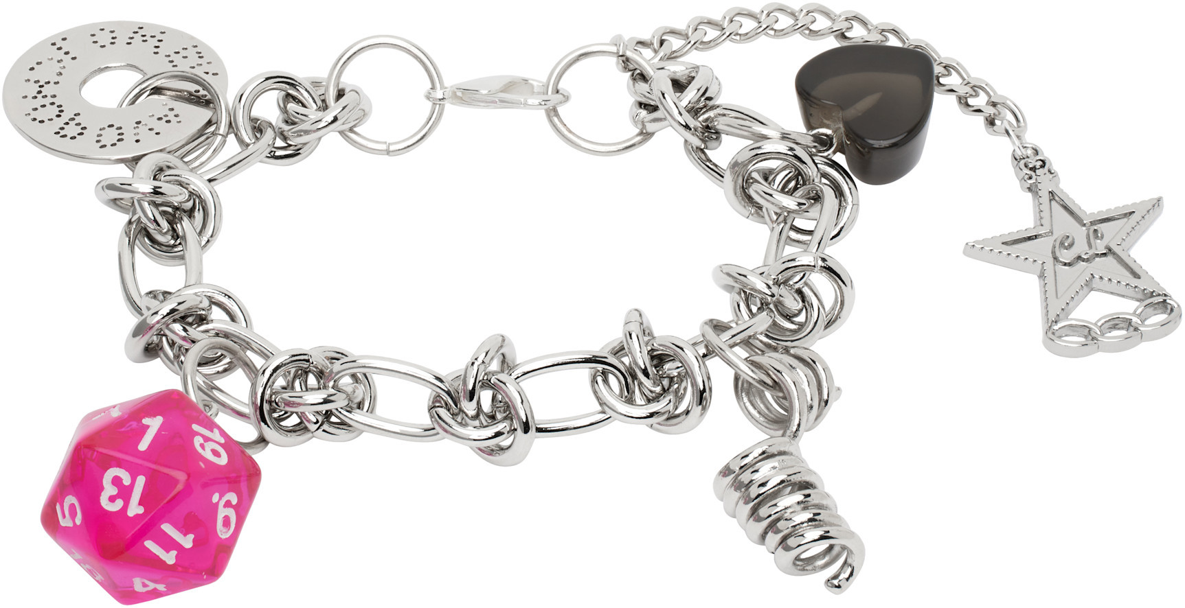 Chopova Lowena Multi Charm Bracelet In White