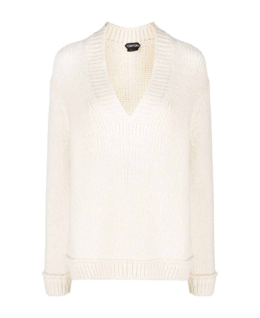 Tom Ford Chunky-knit Wool Jumper In White