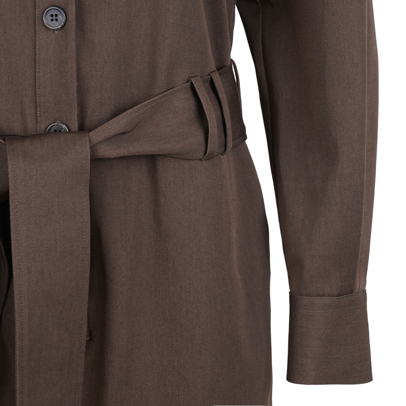 P.a.r.o.s.h Belted Jumpsuit In Brown