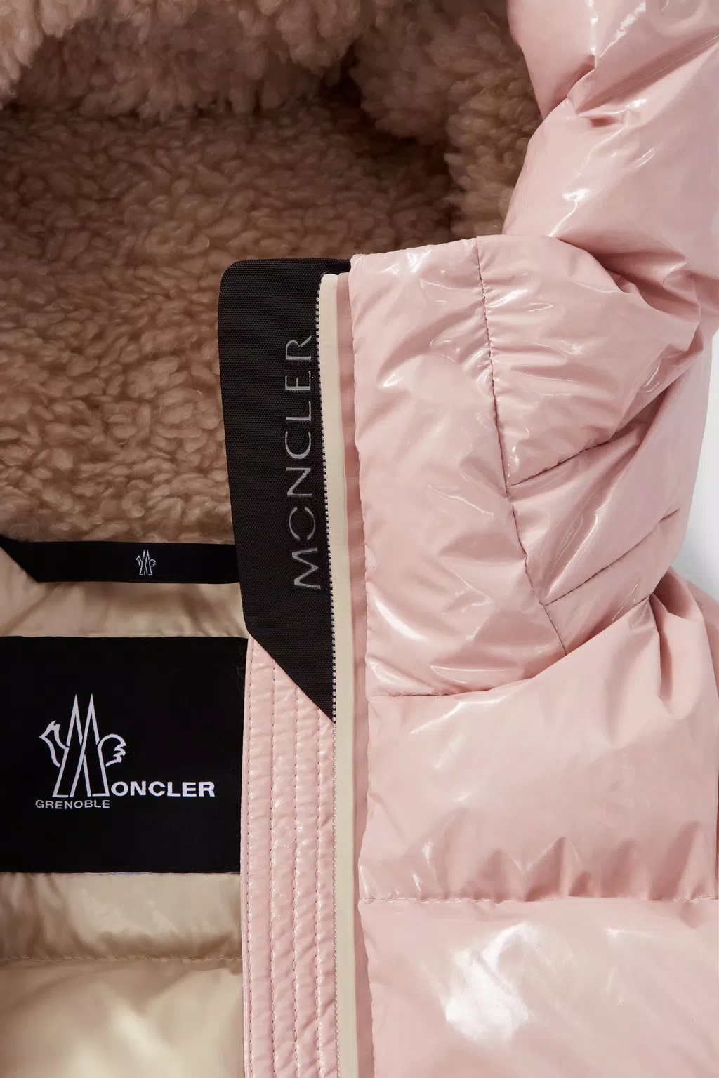 Moncler Auron Down Jacket Pink In Pink