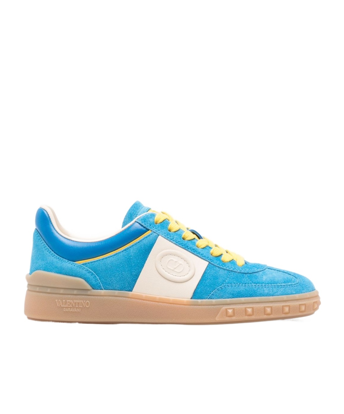 Valentino Garavani Upvillage Leather Sneakers In Blue