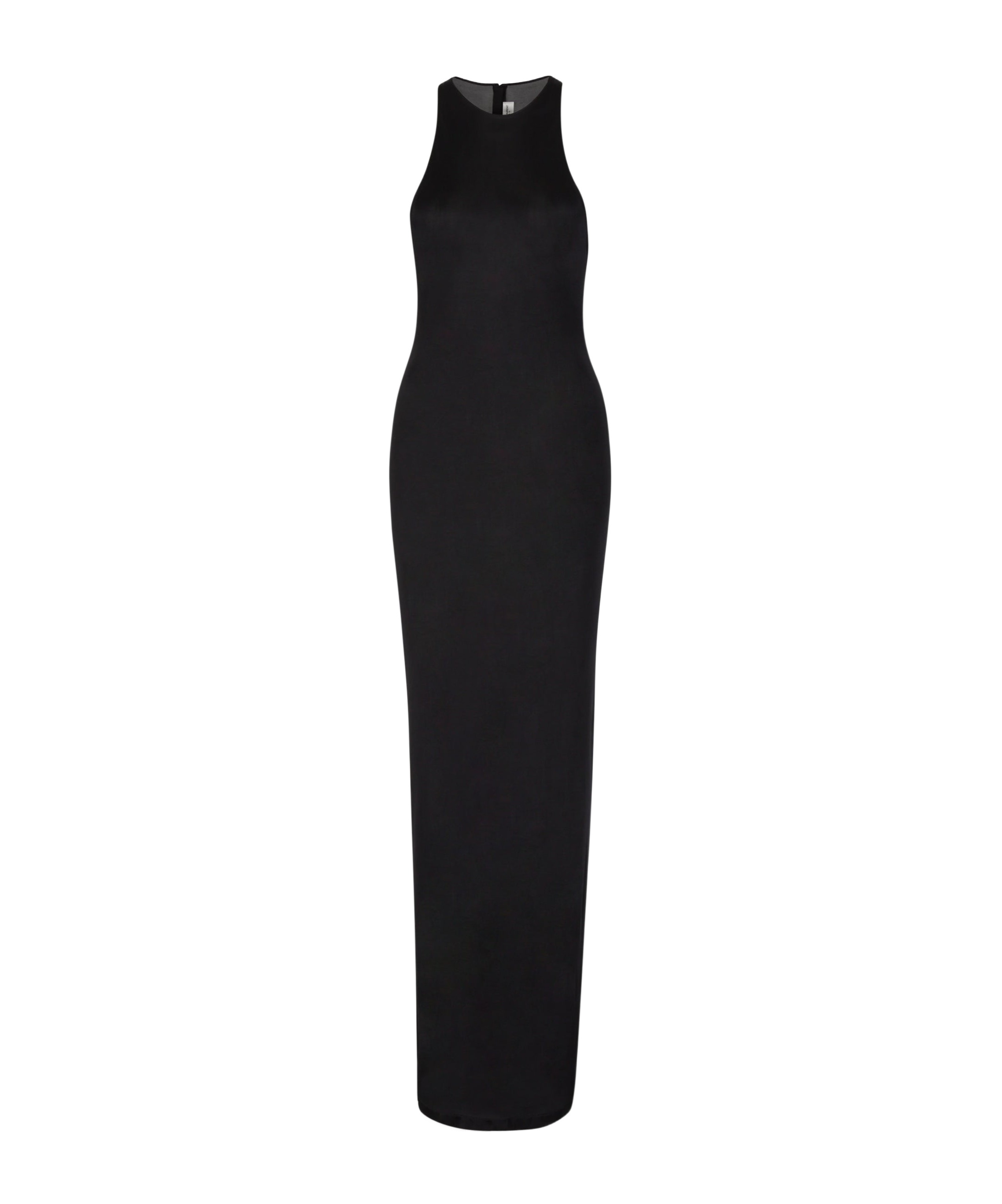 Saint Laurent Long Viscose Dress In Black