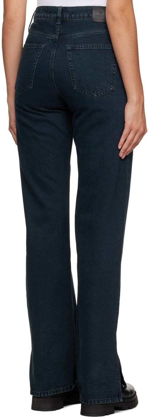 ANINE BING HIGH WAIST STRAIGHT JEANS