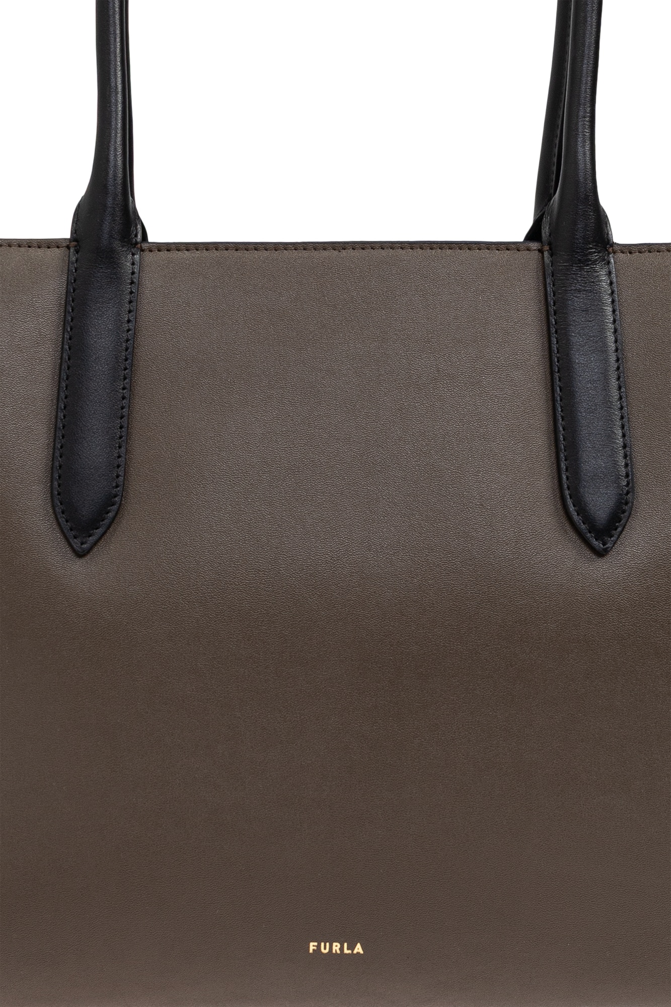Furla Double Handle Tote Bag In Brown