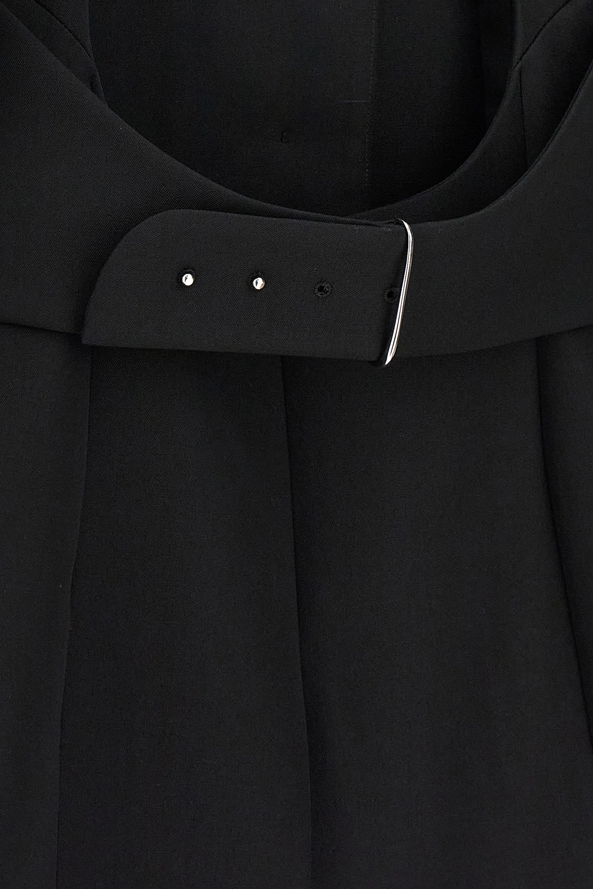 Jacquemus Belted Backless Casual Jacket In Black