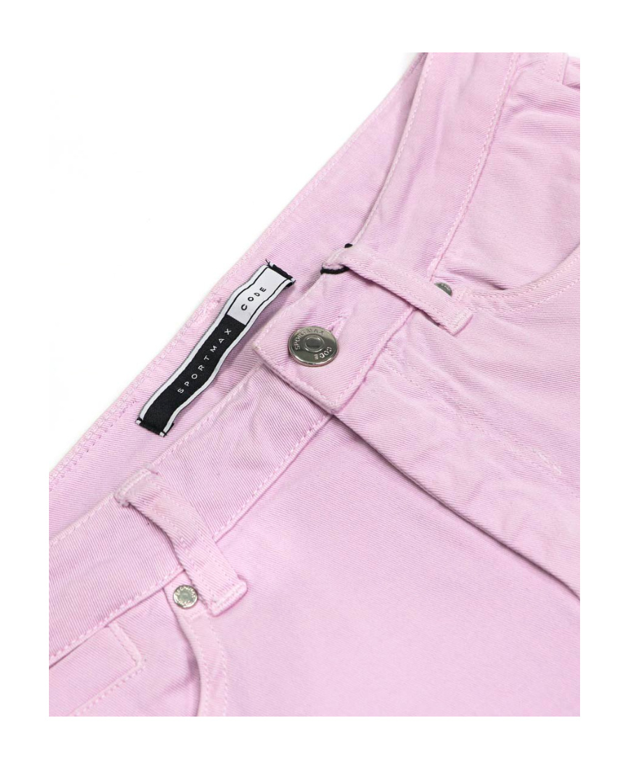 Sportmax Logo Details Jeans In Pink