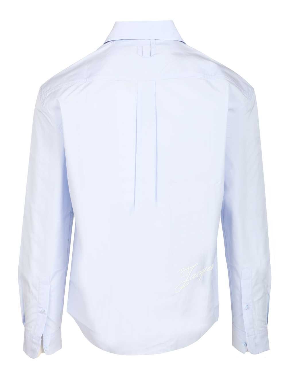 Jacquemus Long Sleeve Shirt In Blue
