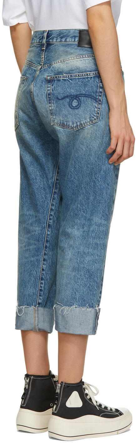 R13 Crossover Jeans In Blue