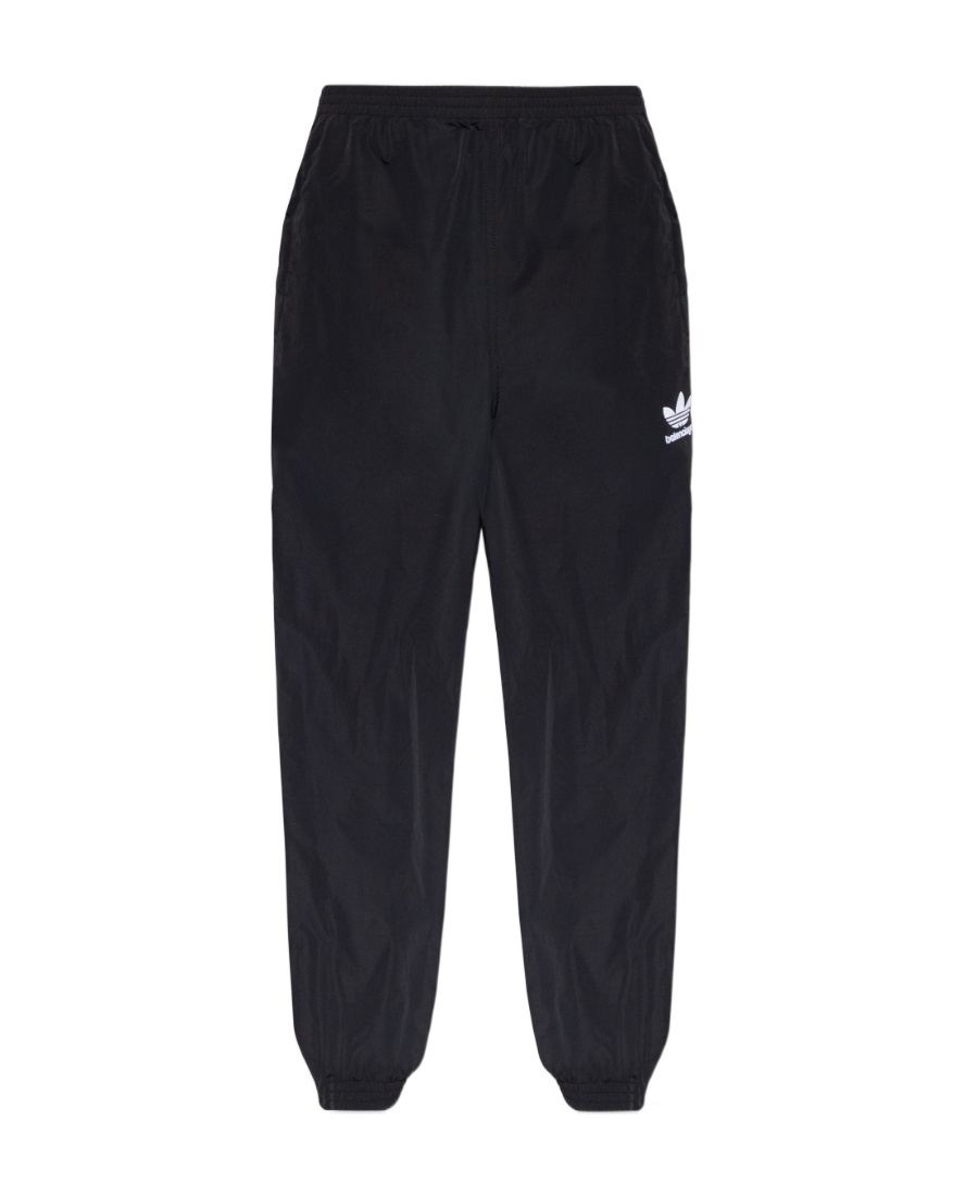 Balenciaga X Adidas Side-stripe Track Pants In Black