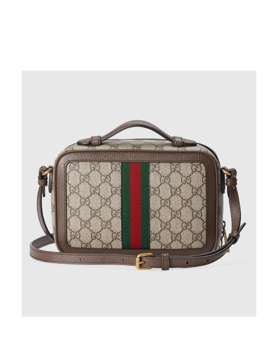Gucci Ophidia Monogram-pattern Messenger Bag In Nude