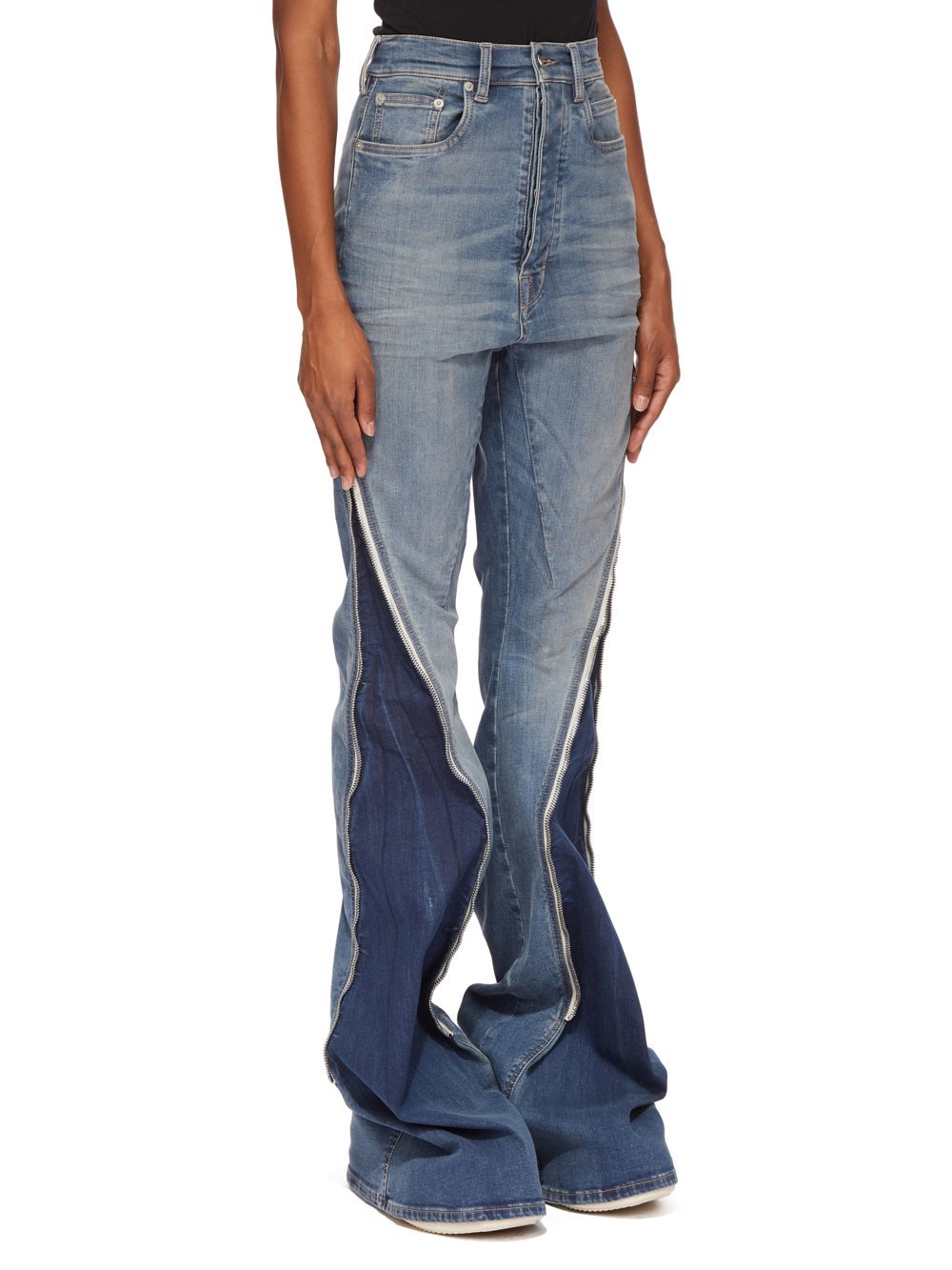 Rick Owens Drkshdw Belt-loop Jeans In Blue