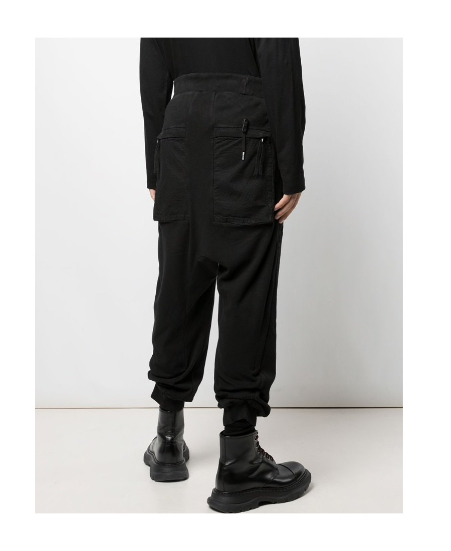 Boris Bidjan Saberi Drop-crotch Track Pants In Black