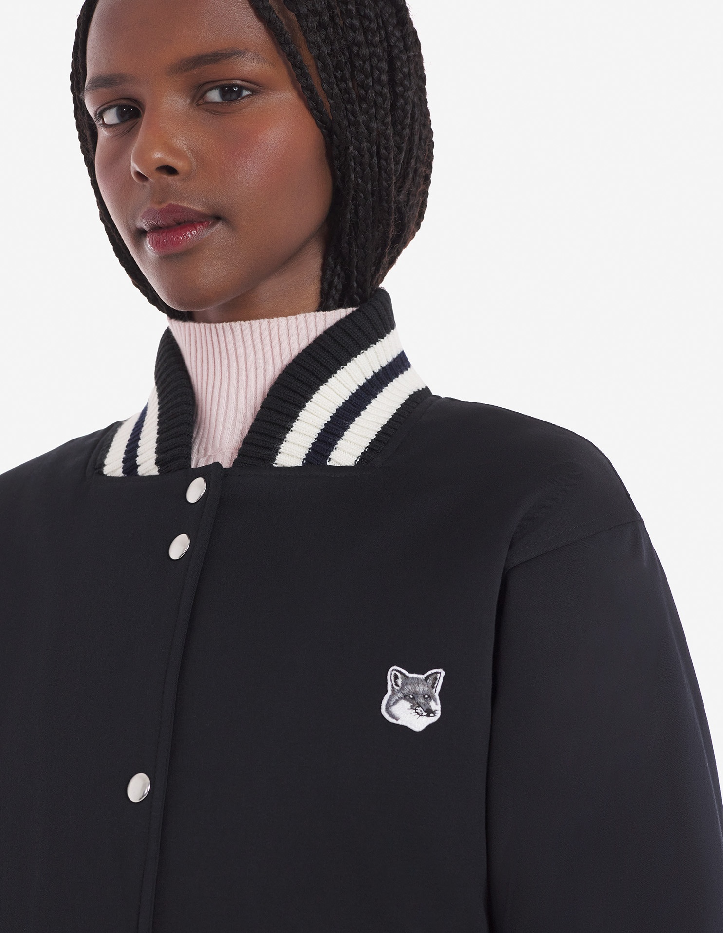 MAISON KITSUNÉ MAISON KITSUNÉ FOX HEAD PATCH BOMBER JACKET