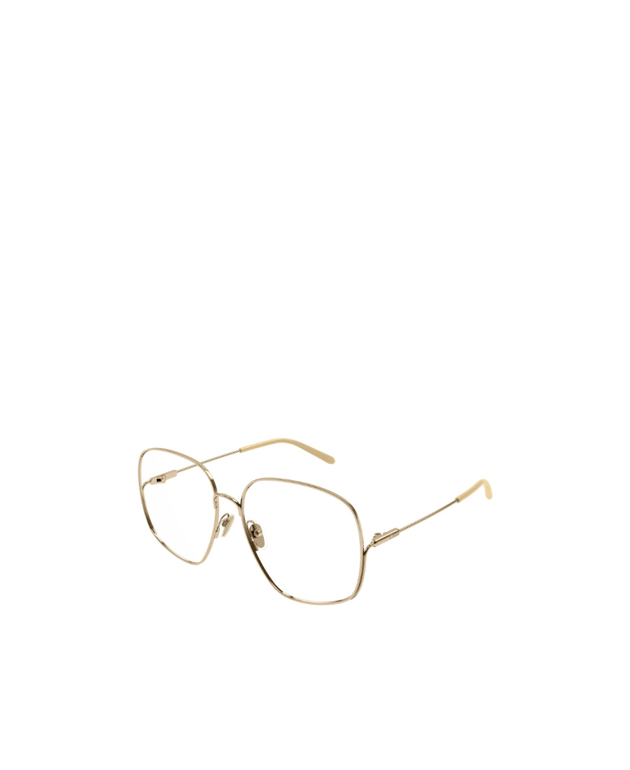 Chloé Ch0165o002 Gold Gold Transparent In Gold