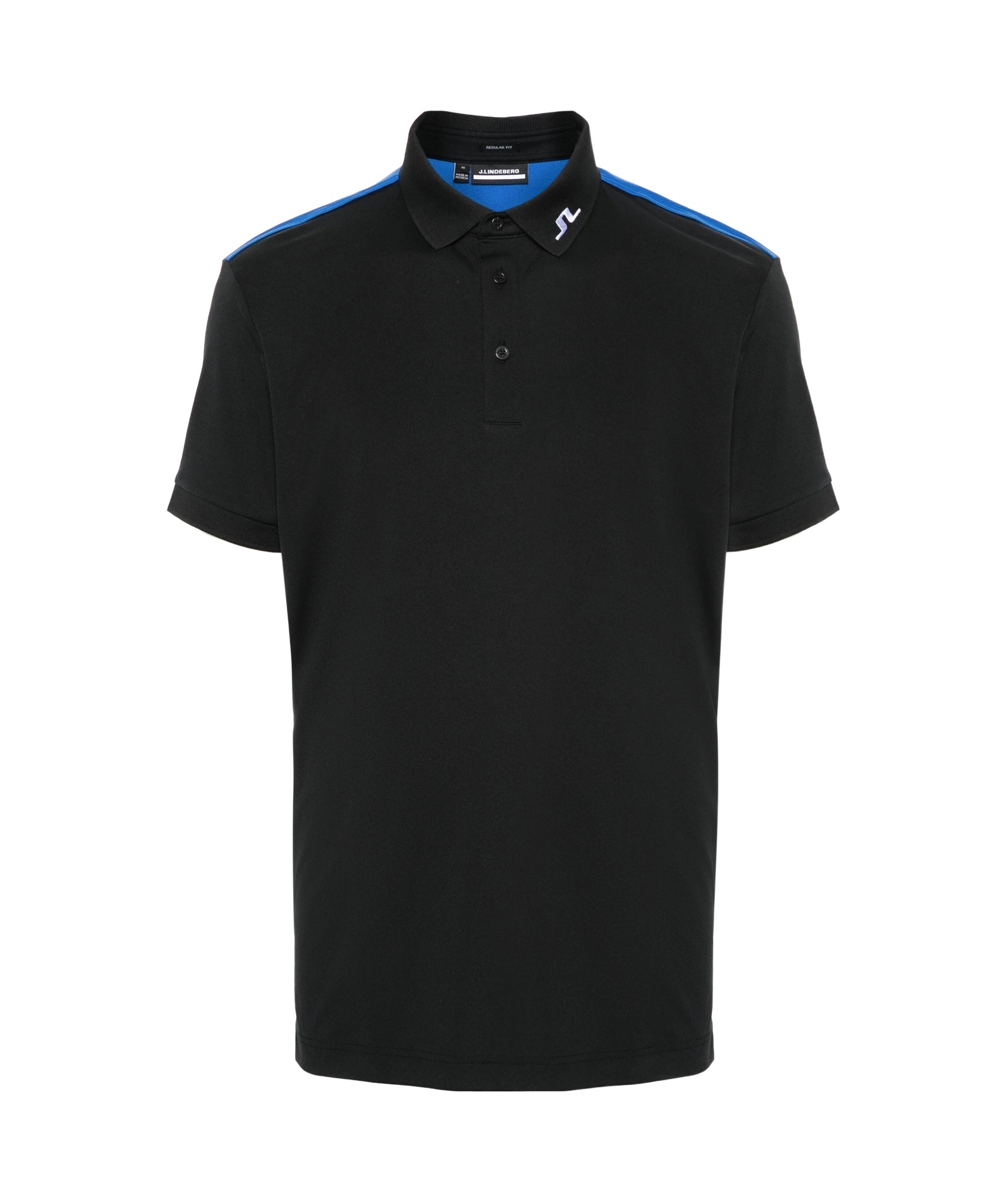 J. Lindeberg Jeff Panelled Polo Shirt In Blue