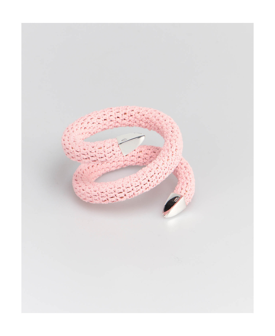 Bottega Veneta Spiral Bracelet In Pink