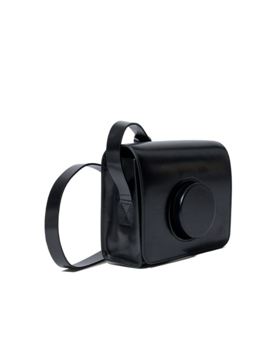 Lemaire Black Flip Shoulder Bag In Black