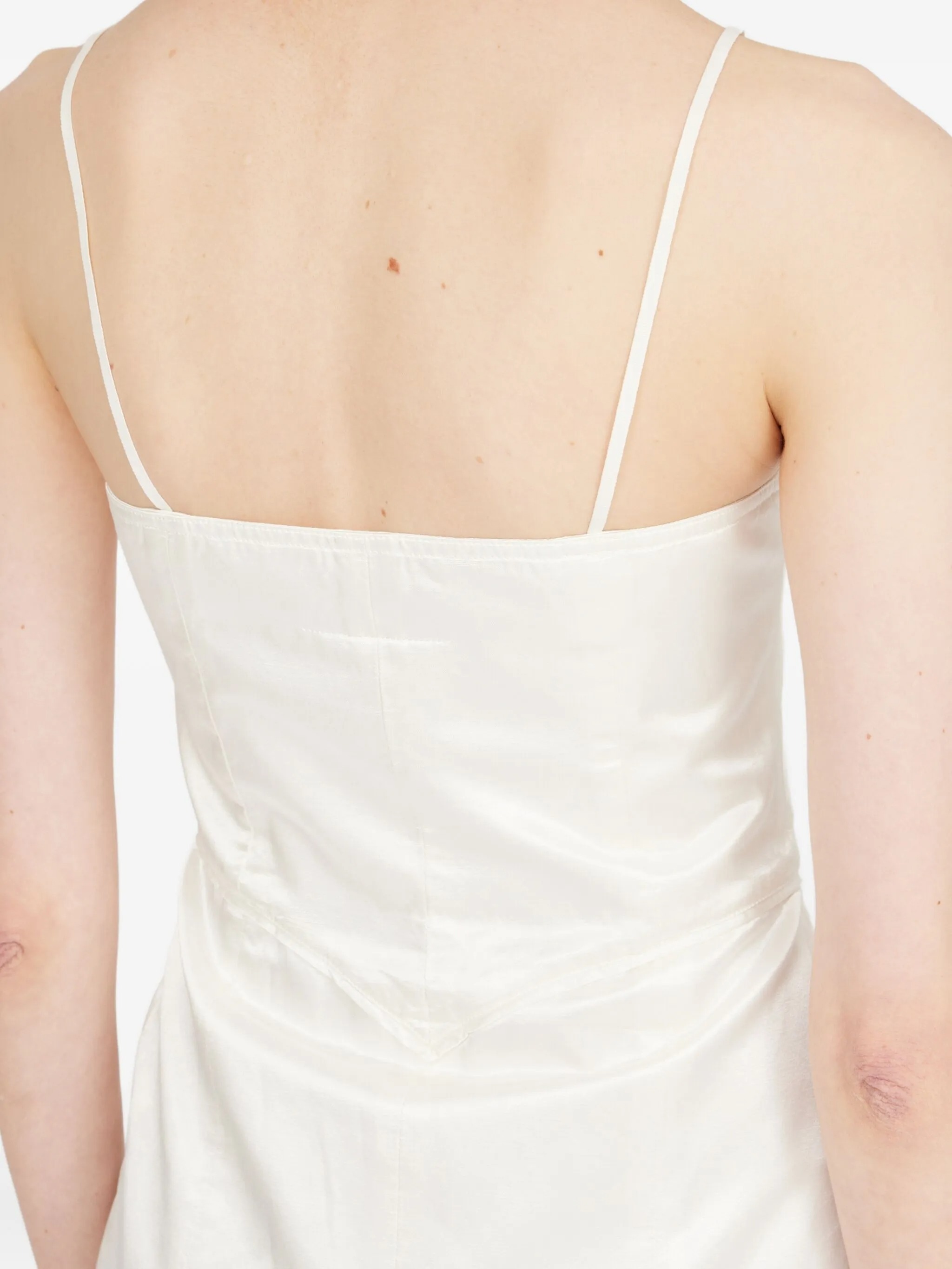Shop Mm6 Maison Margiela Sleeveless Midi Dress