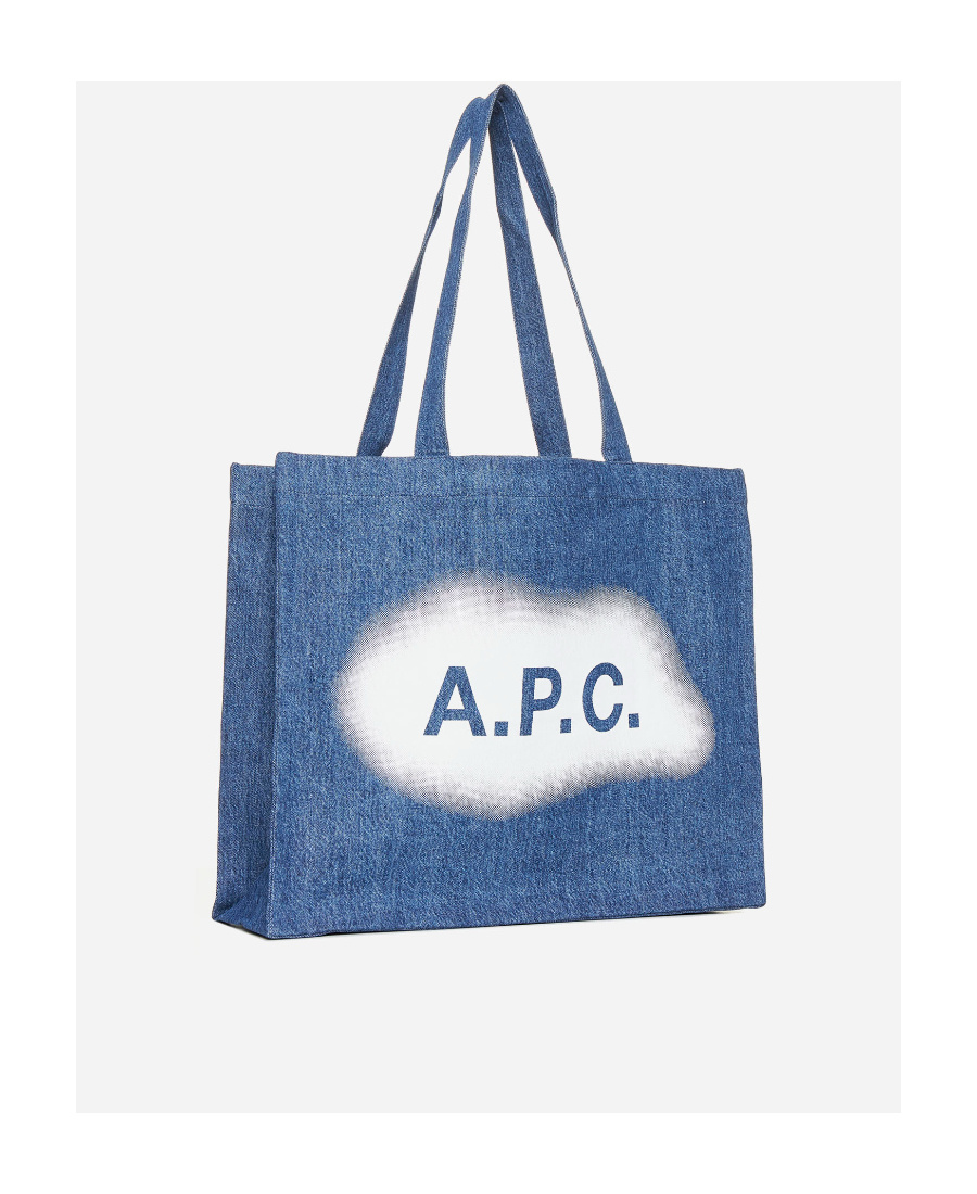 Apc Logo Handbag In Blue