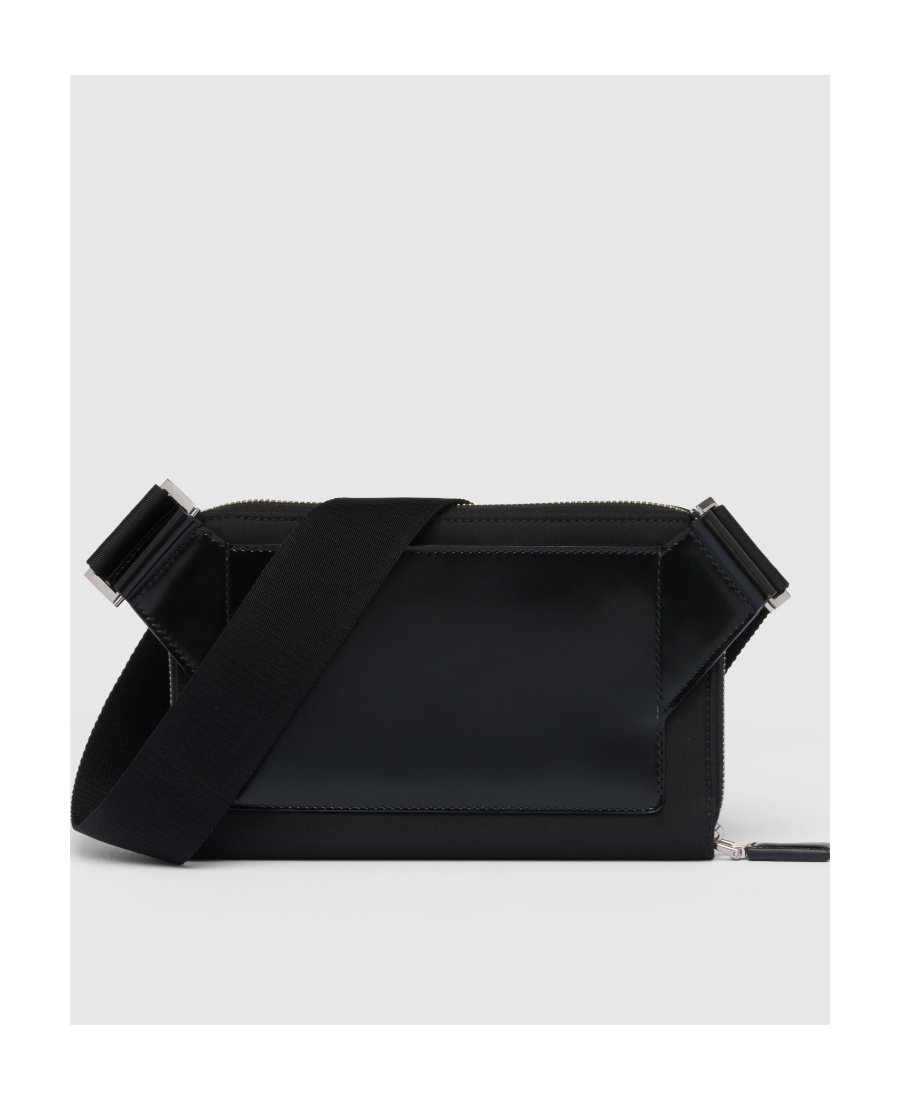 Prada Re-nylon Shoulder Bag In Black