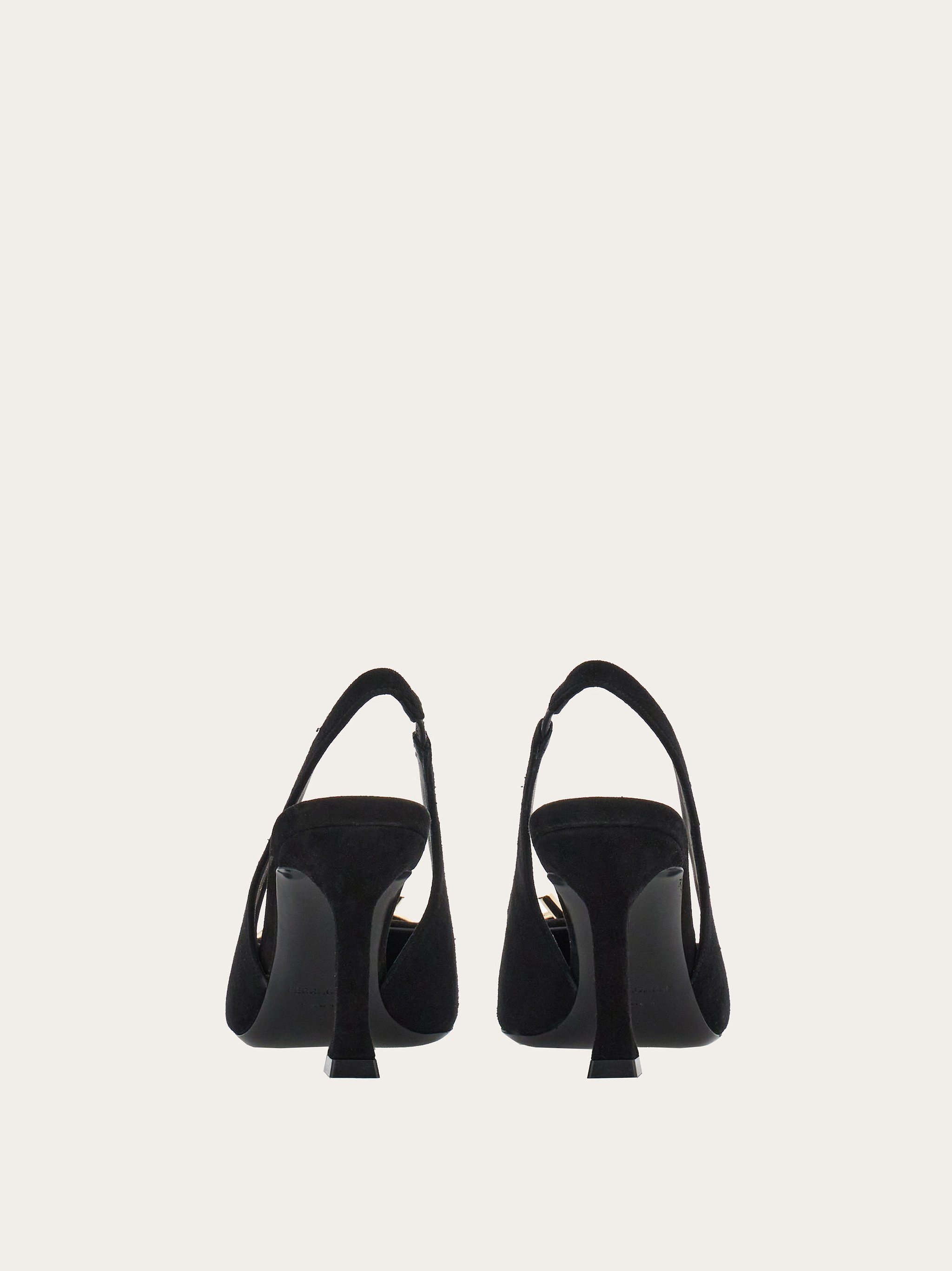 Shop Ferragamo Asymmetrical Bow Knot High Heels In Black